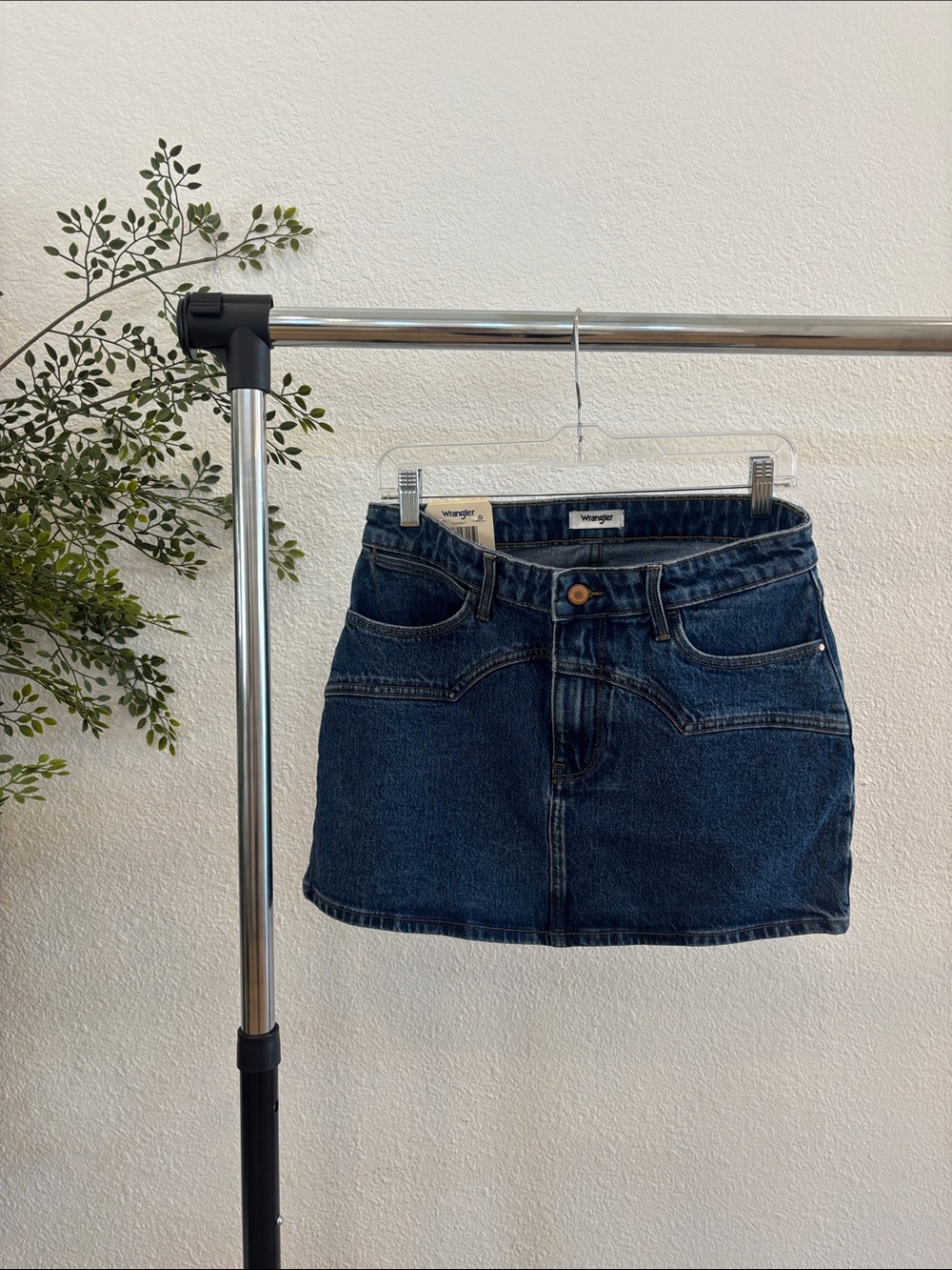 Wrangler Indigo Denim Mini Skirt